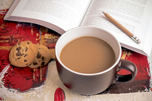 writing-reading-tea-drinking